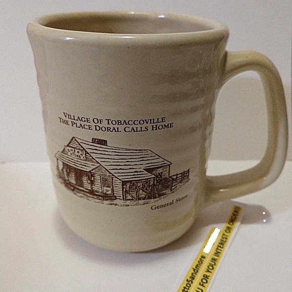 FEV Other - Vintage 70s Memorabilia of "DORAL" Cigarettes Pottery Mug